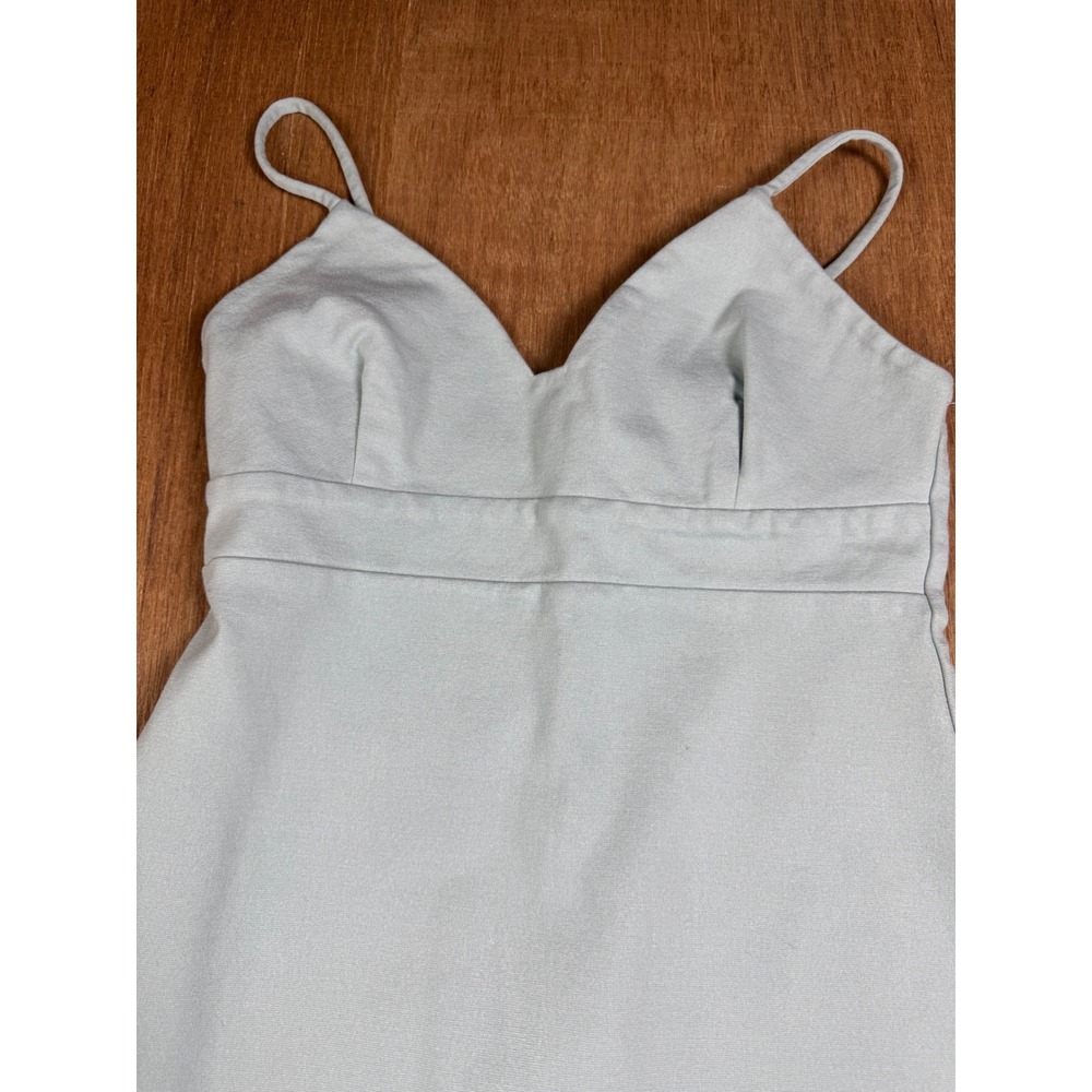 Lulus Midi Spaghetti Strap Sheath Dress Mint Green V Neck Bodycon - Picture 11 of 15